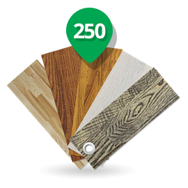 More than 250 designs of parquet